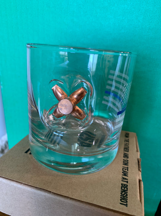 BenShot - Thin Blue Line ... and Fireman's Axe .... Drinking Glass Ware