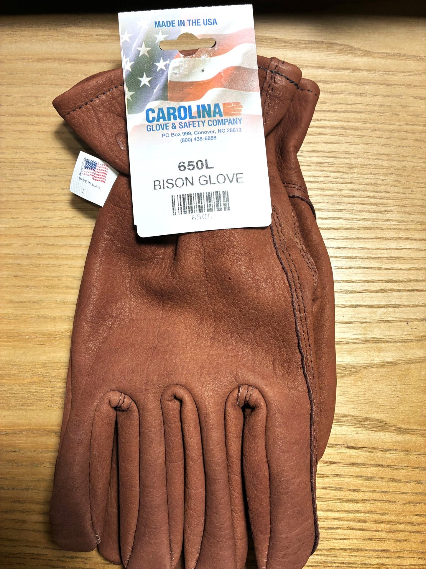 Carolina Glove- American Made Bison Leather Work Gloves