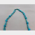 Vintage Turquoise Blue Trade Bead 3 strand necklace -