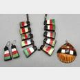 Hard-to-find Shell Pueblo necklace and matching wire hook earrings