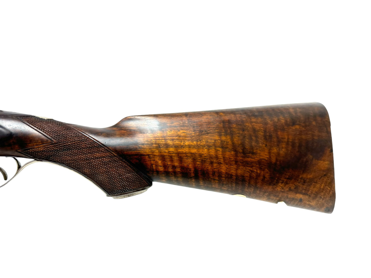 Antique Shotgun #67 - 140 plus year old 10 gauge beauty w/ silver overlay and engraving!