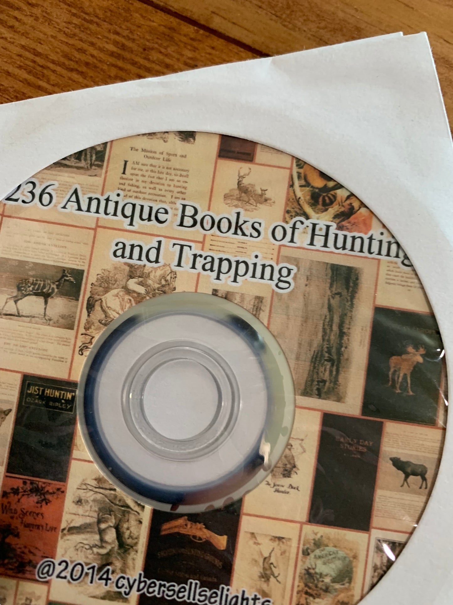 DVD - 236 antique books of hunting and fishing.