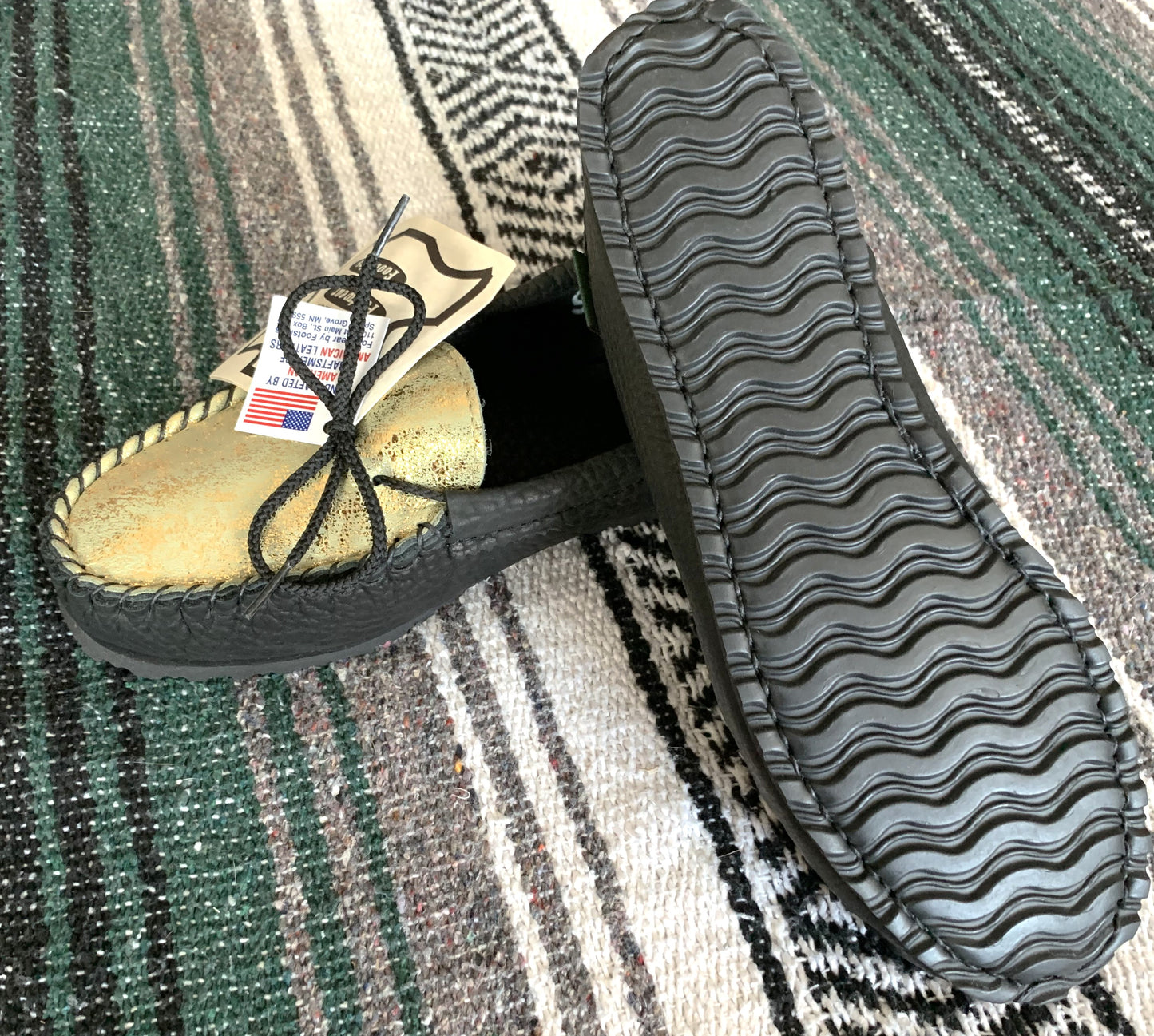 Footskins - Ladies indoor/outdoor Gold Toe moc