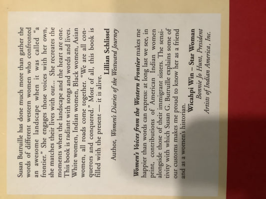 Womens Voice’s from the Western Frontier