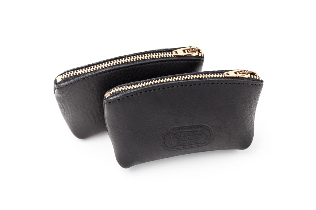 Buffalo Billfold Company - The Annie Oakley Gusset - "Magnum" zippered bison leather coin purse/pouch/bag