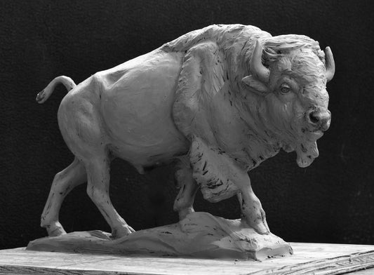 "Old Sykes" - bronze in three sizes by Veryl Goodnight