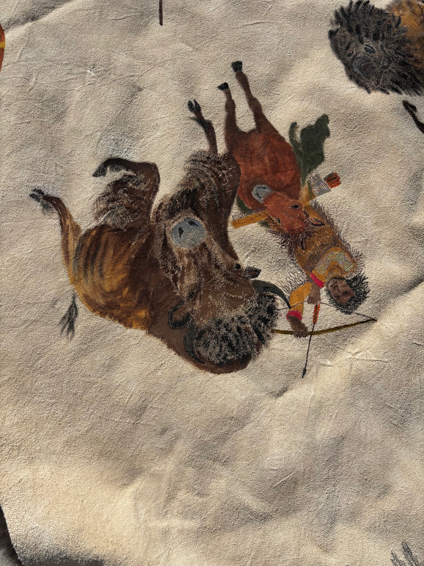 Charles Sinclair - May, 2025 - Hand Painted bison robe