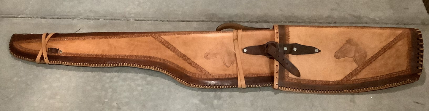 WHOLESALE LOT #24 - 4 unique rifle cases - 2 beaded sleeves and two scabbards