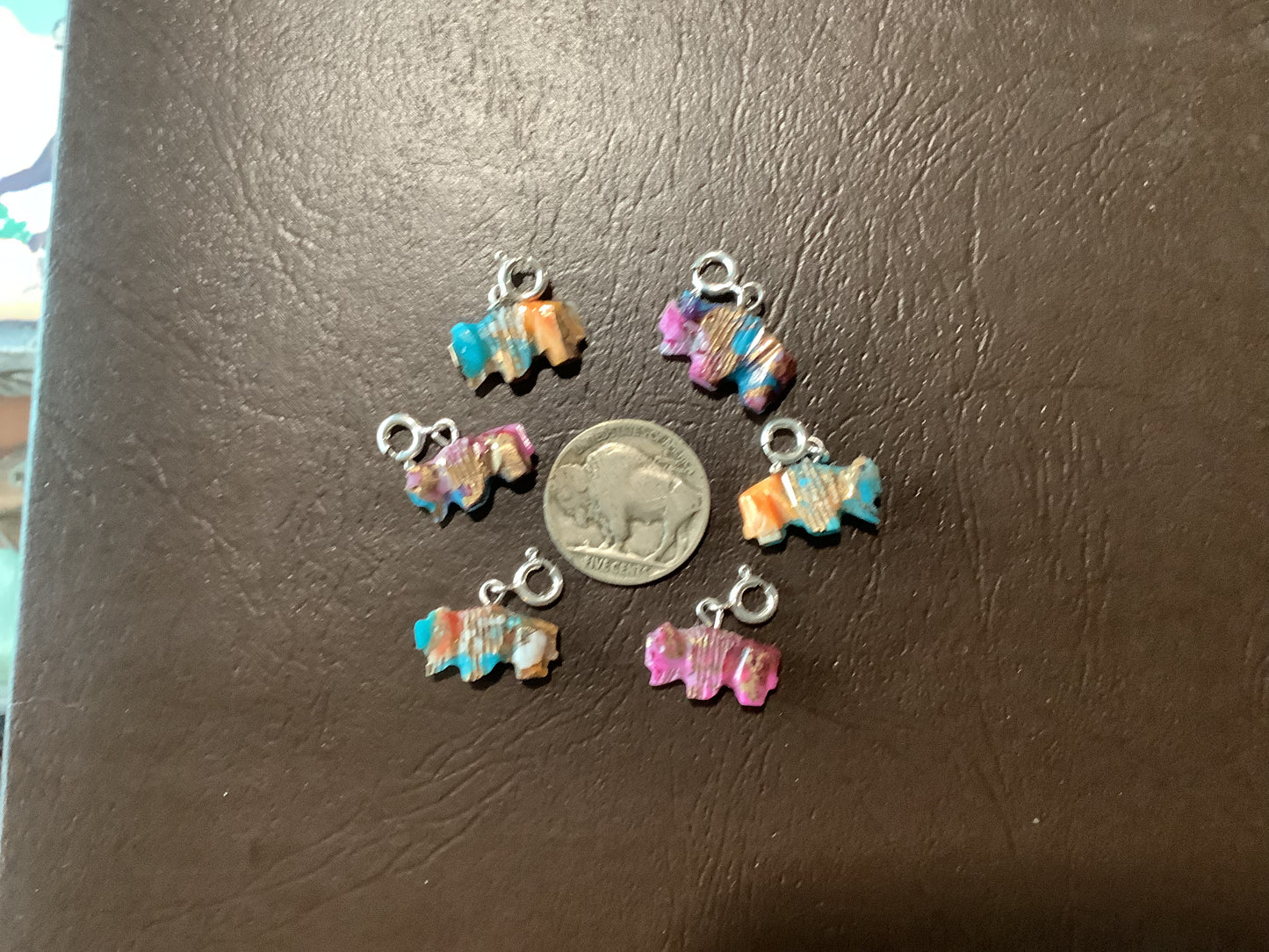 Silver Pearl Ranch - Hand Carved Composite Charms