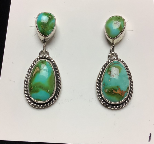 Silver Pearl Ranch - Sonoran Gold Turquoise earrings
