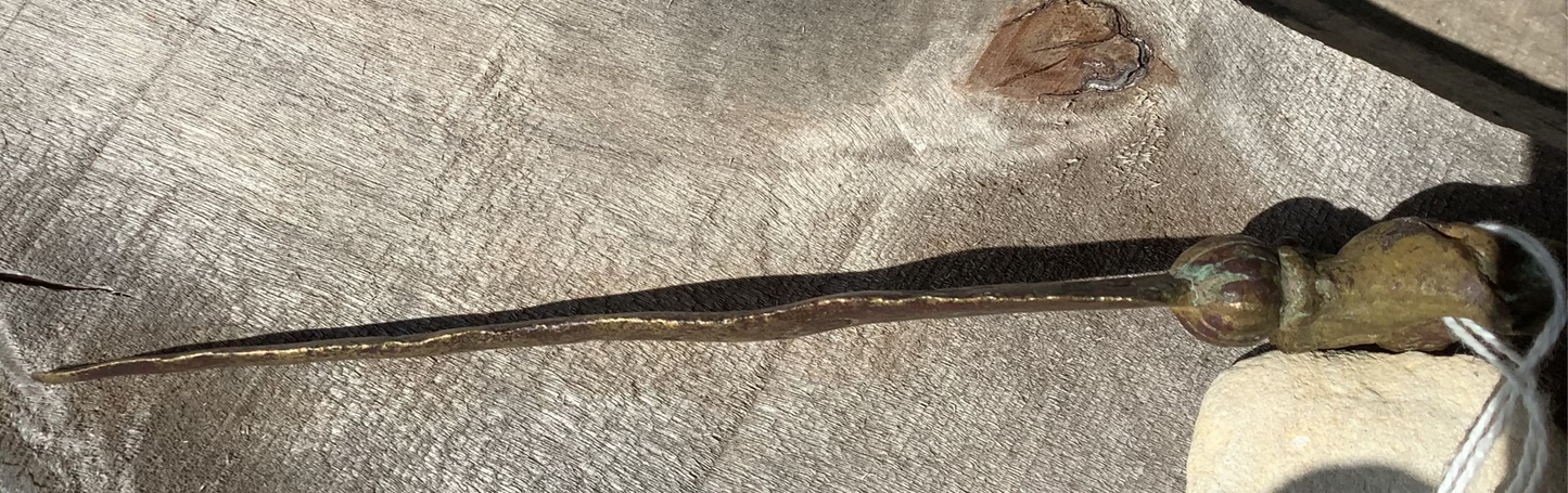 1901 Pan American Exposition (Buffalo N.Y.) brass buffalo topped letter opener