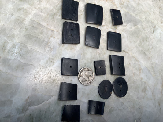 Hand Made bison horn buttons