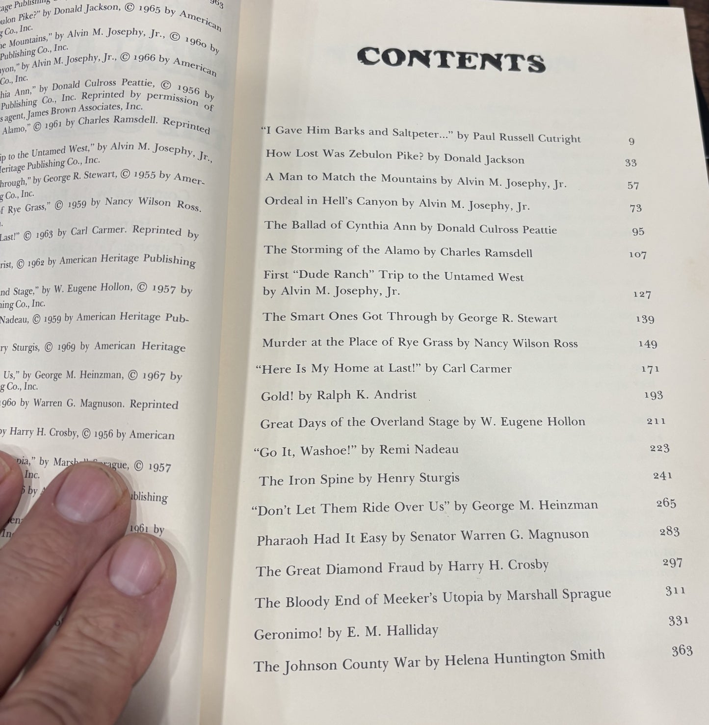 BOOKS - The American Heritage Book of Great Adventures of the Old West - 1969