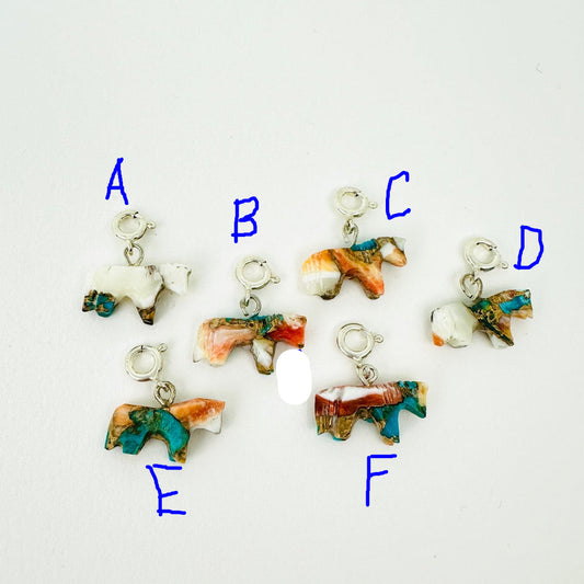 Silver Pearl Ranch - Hand Carved Composite Charms