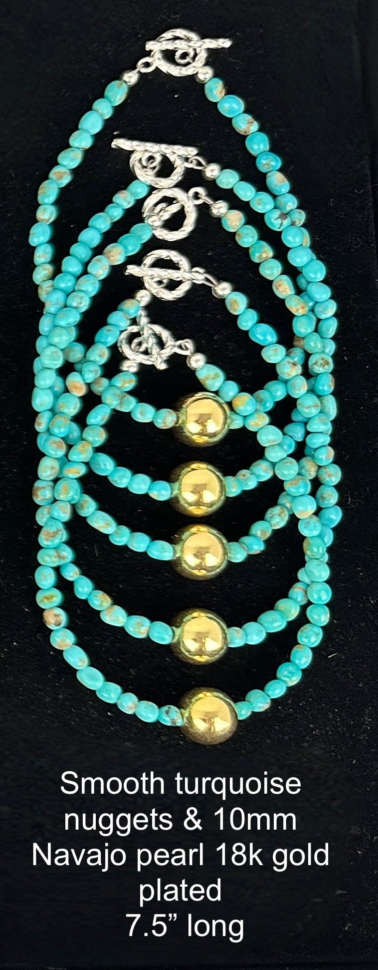 Silver Pearl Ranch - Dainty Turquoise Nugget Necklaces and Earrings