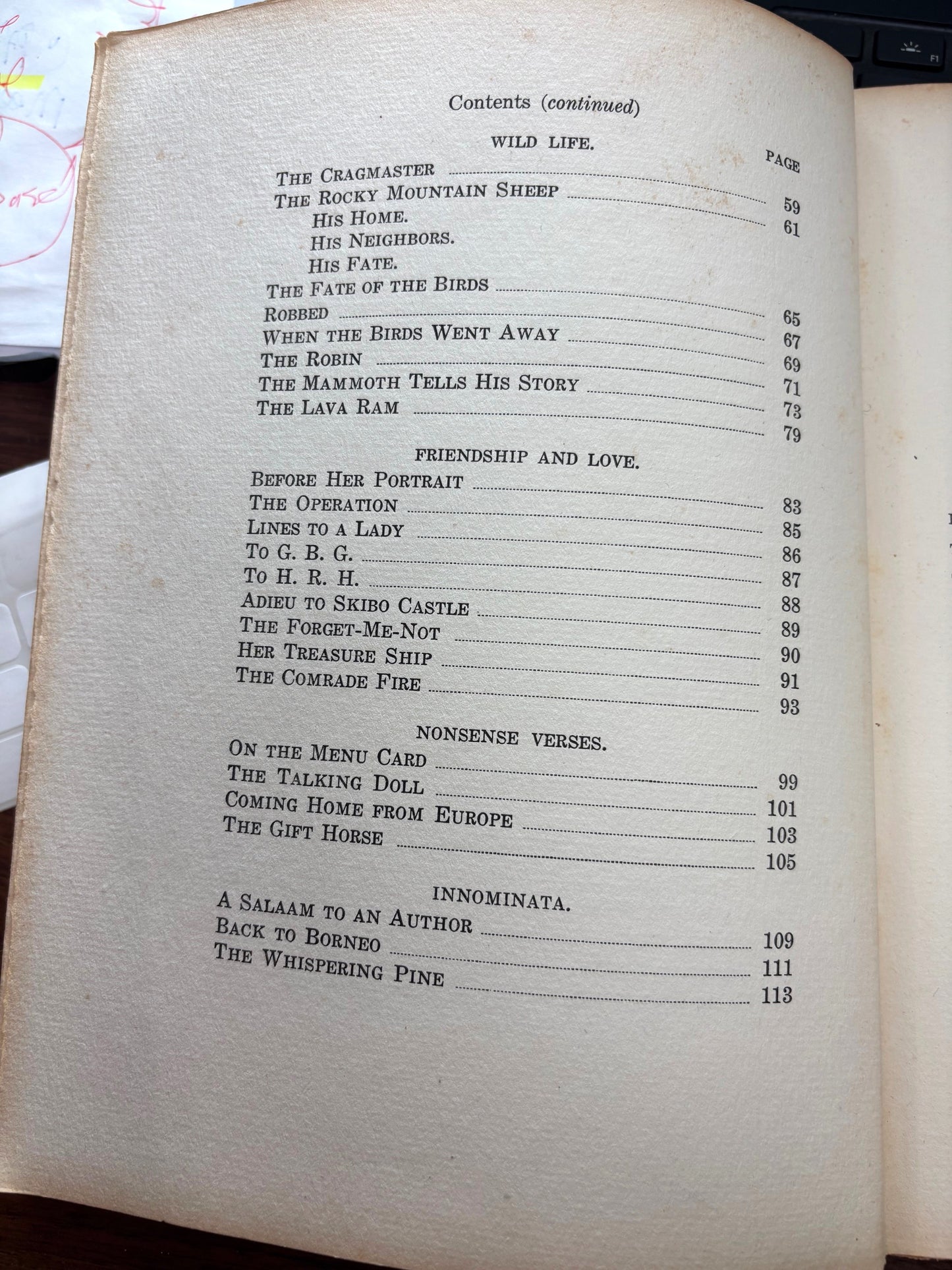 BOOKS - Old-Fashion Verses - William Temple Hornaday (1919)