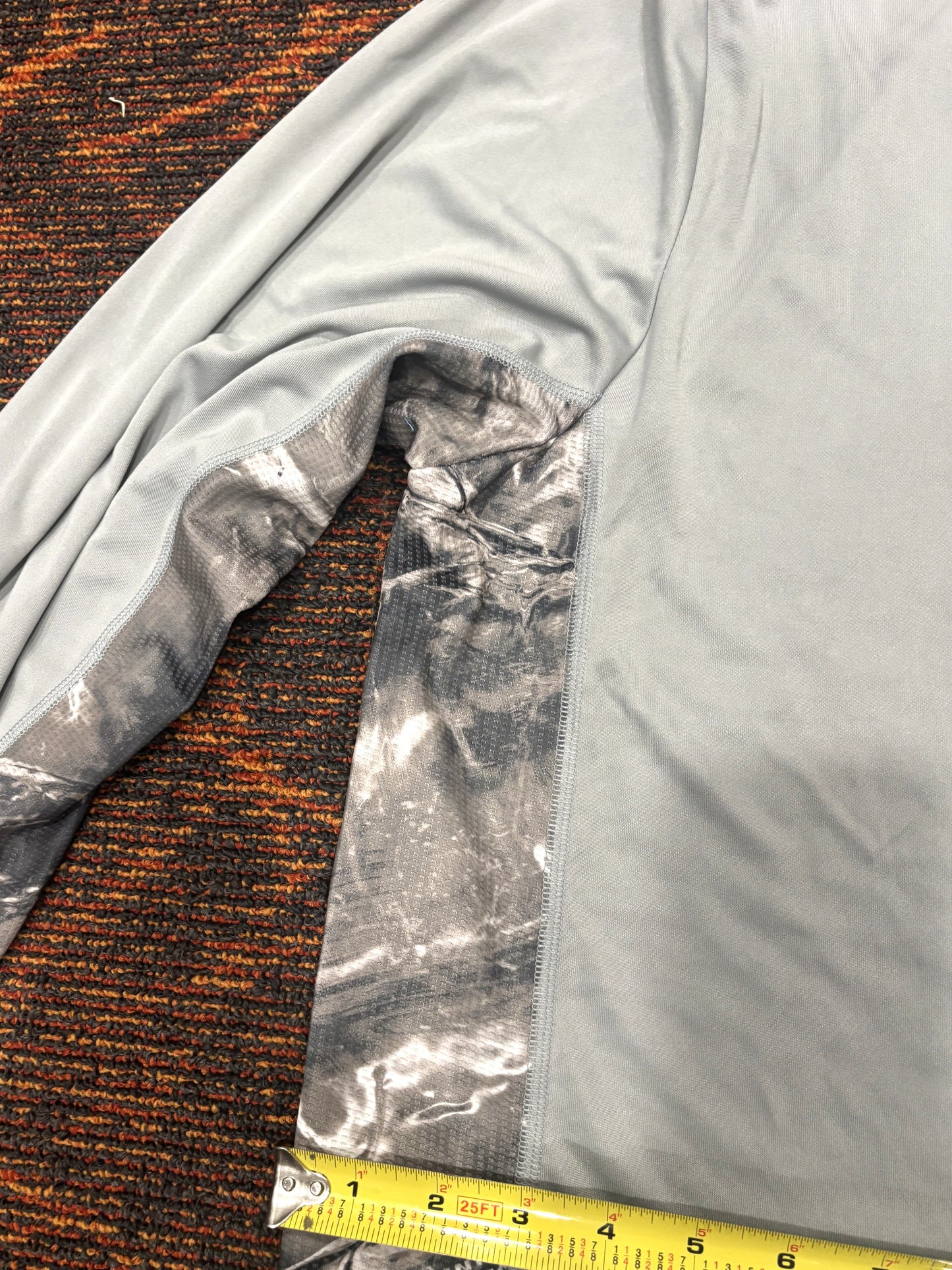 FREE - Mens XXL grey w/camo fishing, working, casual, poly blend sun shirts (Copy)