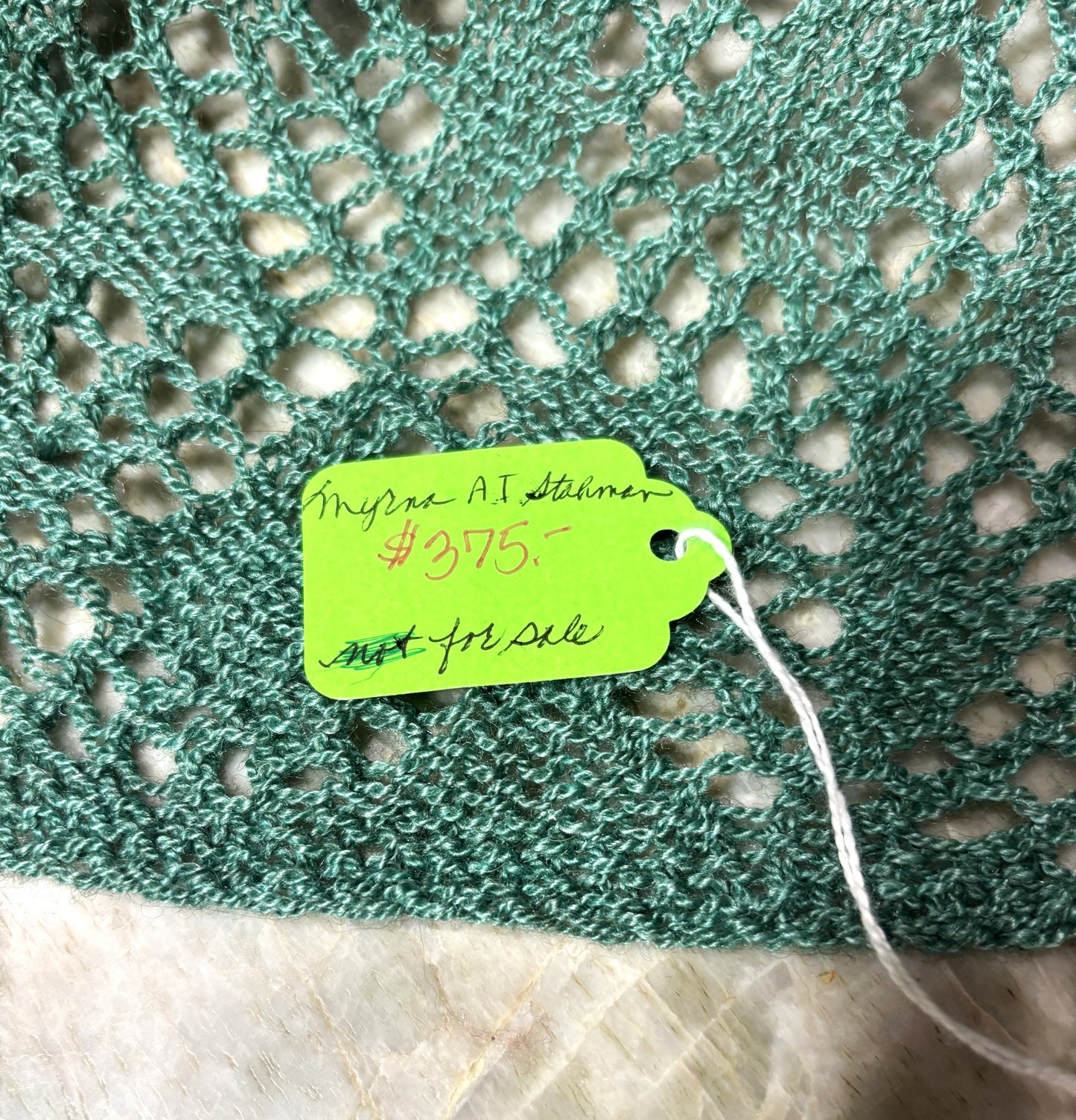 "Lux" yarn Hand Knit Scarf