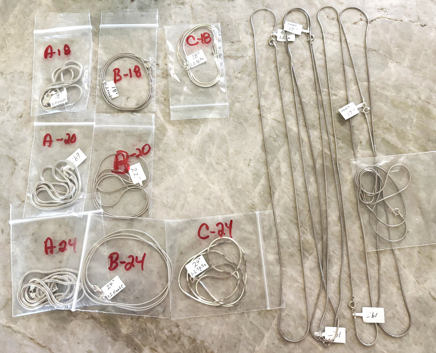Sterling Silver Chains - THE LAST LAST FEW!