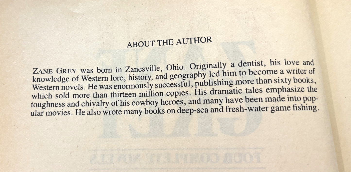 Books - Four Complete Novels - Zane Grey