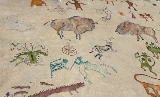 Charles Sinclair - June 2026 - Hand Painted bison robe
