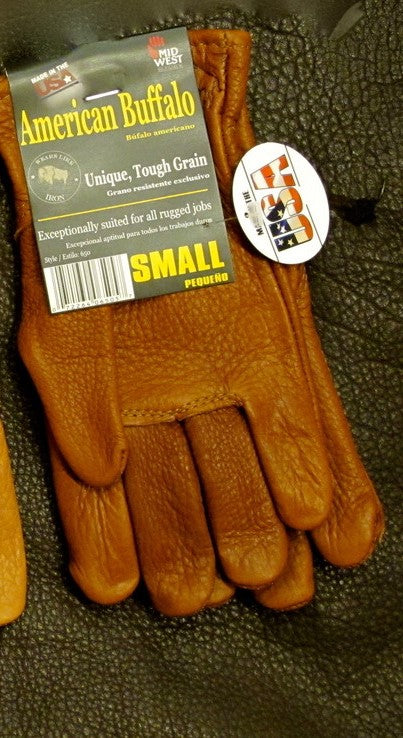 Midwest Glove - American Made Bison Leather Work Gloves