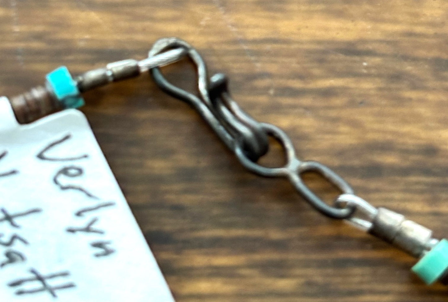 Silver Pearl Ranch - Turquoise Triangle and Heishi necklace