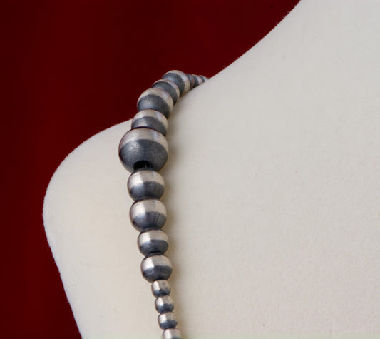 Silver Pearl Ranch - Navajo Pearls Necklace - Mixed Beads 5