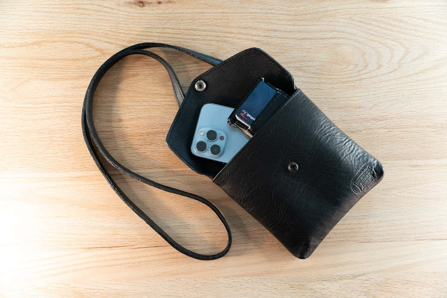 Buffalo Billfold Company - The Small Bag - bison leather cell phone and a bit more purse