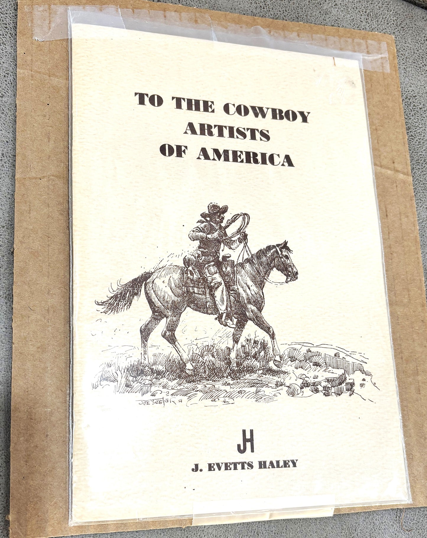 BOOKS - TO THE COWBOY ARTISTS OF AMERICA