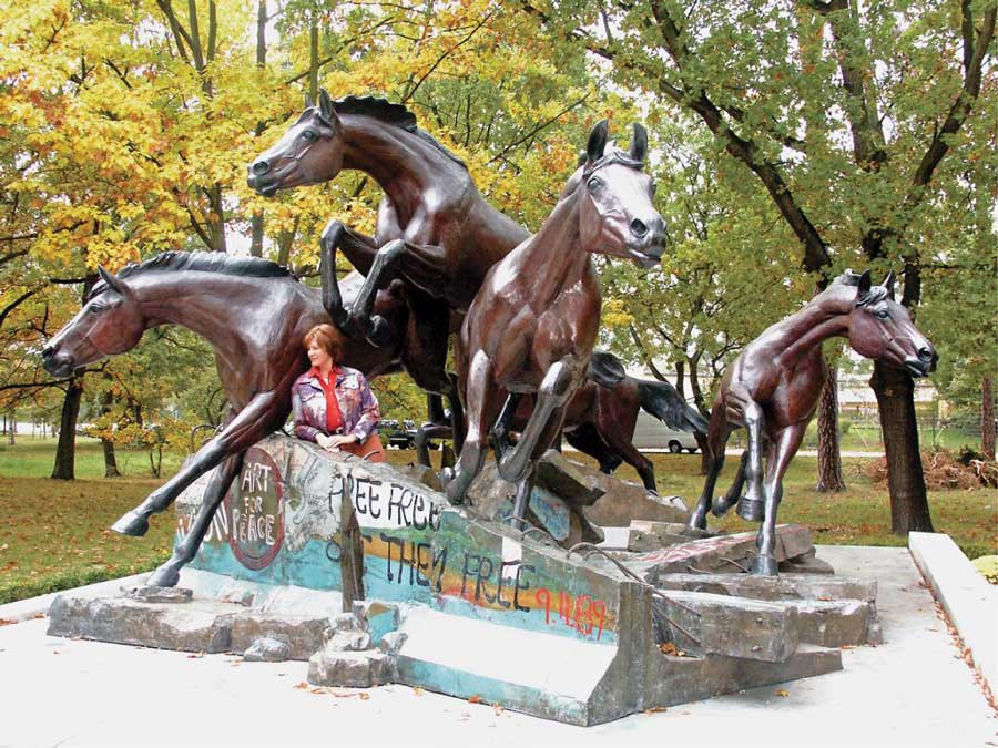 "Old Sykes" - bronze in three sizes by Veryl Goodnight