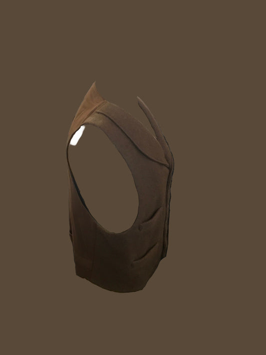 Herd Wear - Bison Cloth and Bison Leather Trim Vests