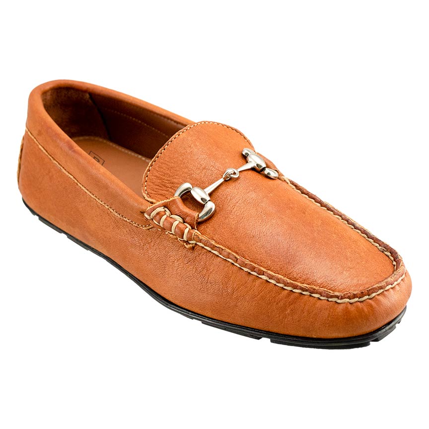 SALE-SALE  "Cassity" - bison or elk leather driving shoe by T.B. Phelps