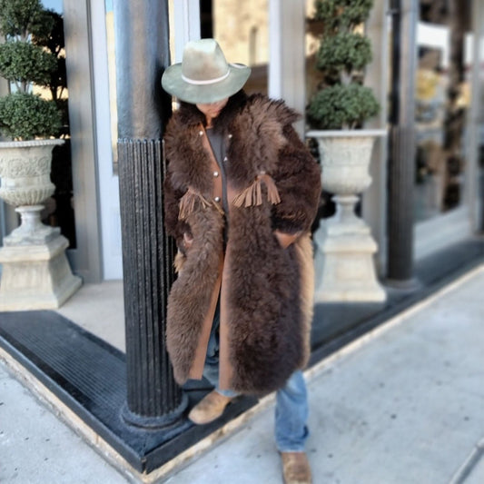 Fringed Bison Coat