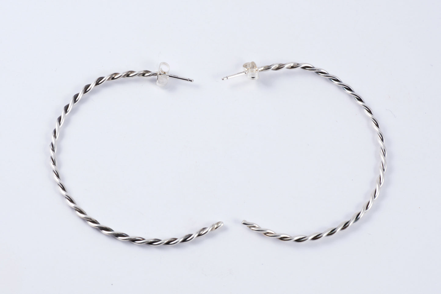 Silver Pearl Ranch Silver Hoop Earring
