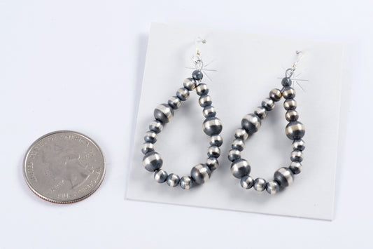 Navajo Bead Teardrop Earrings
