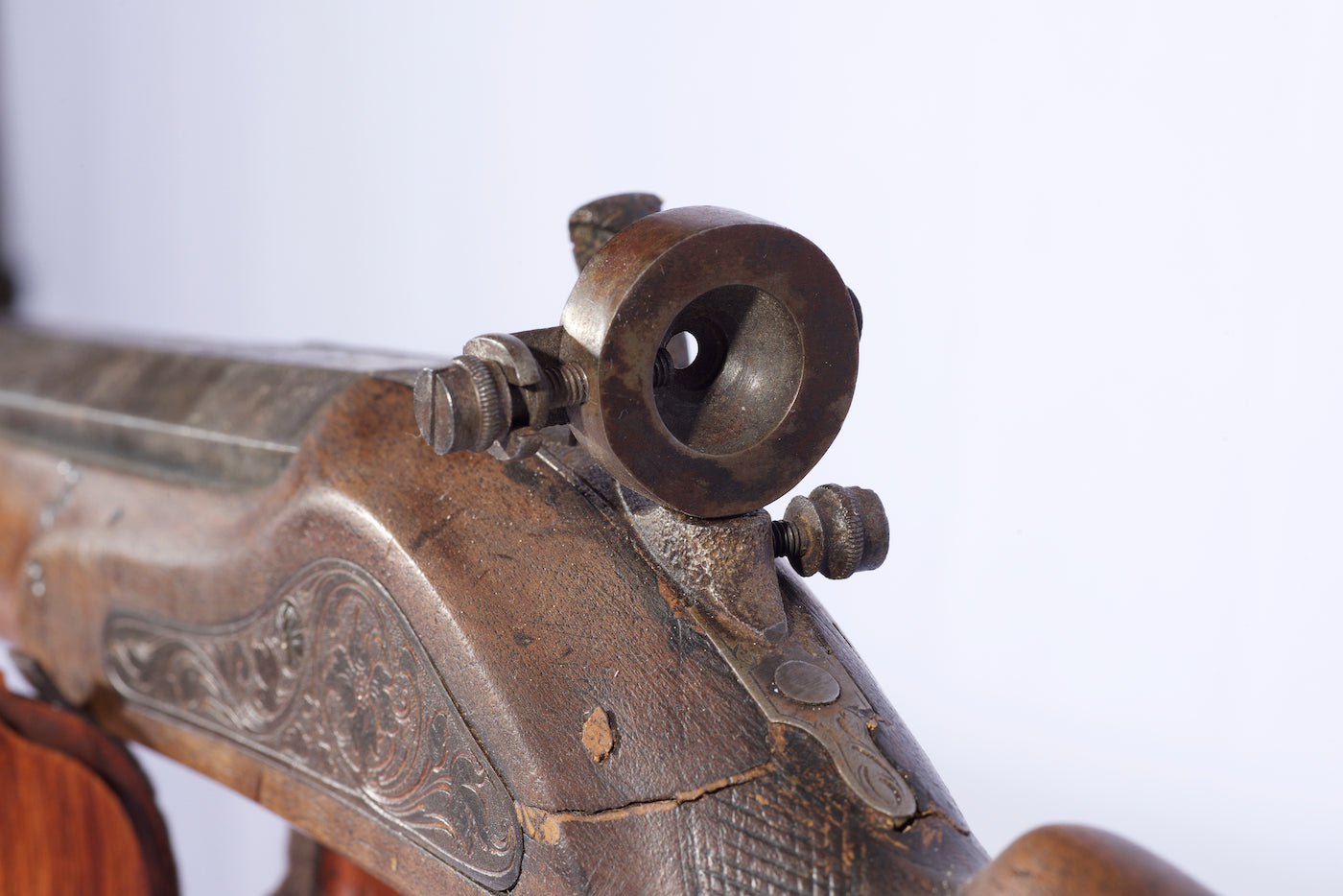 Ornate Schuetzen Rifle - 1870 22 cal (with a full octagan barrel) German "castle" gun