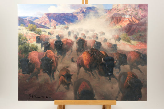 Art - Jack Sorenson's Charles Goodnight Giclee Print- "Thunder in the Palo Duro"