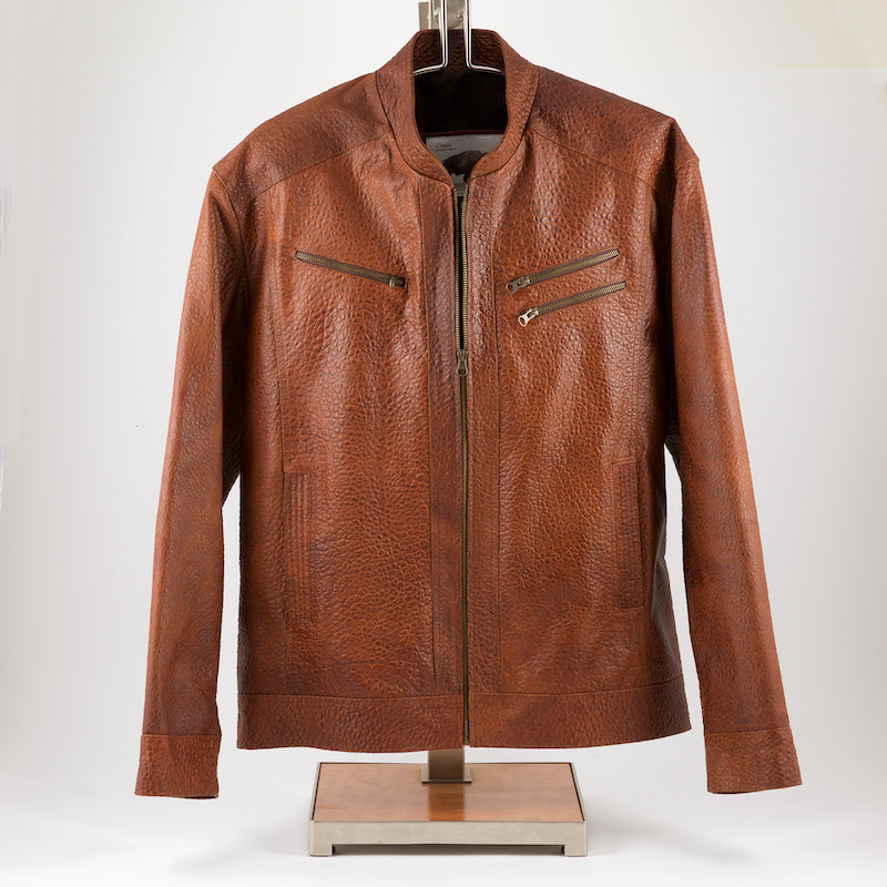 Jacket Loma Vista of Texas - Men's "Cinnamon Bubble"  bison leather