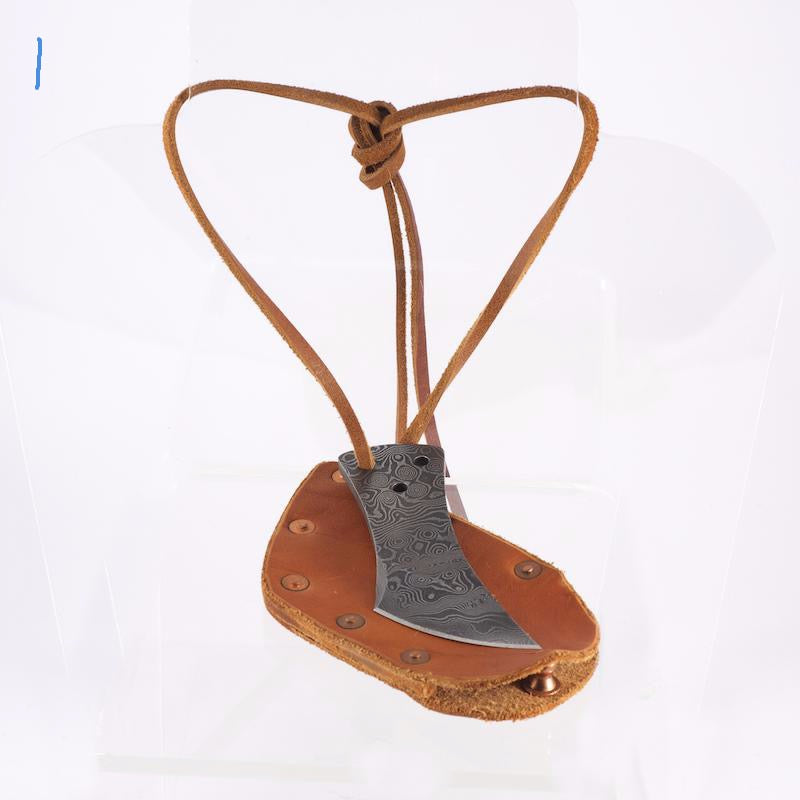 Charles Sinclair - "Cody" Style Knife. American Damascus Steel front pocket knife/tool