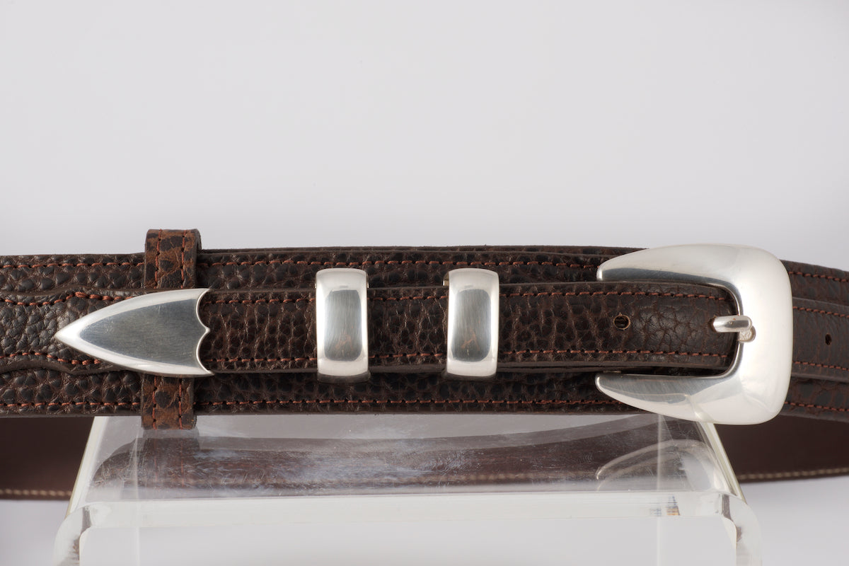 Chacon Bison Leather Ranger Style Belt