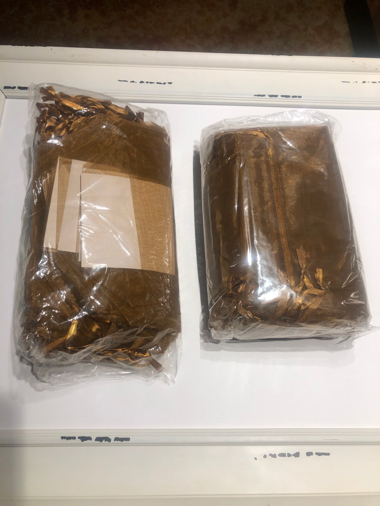 FREE FREE - Copper colored organza drawstring bags - Free (almost)