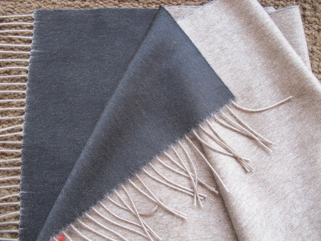 SALE SALE: Jacques Cartier Italian made - Bison Down/Silk Scarf