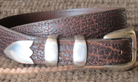 Chacon Bison Leather Belt