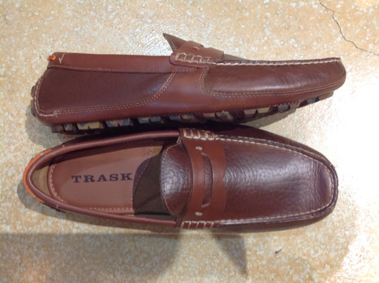 Trask "Derek" - bison leather driving moc