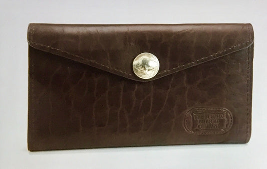 Buffalo Billfold Company - French Clutch Bison Leather Wallet