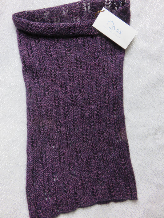 Smoke Ring 100% Muskox Purple Cowl