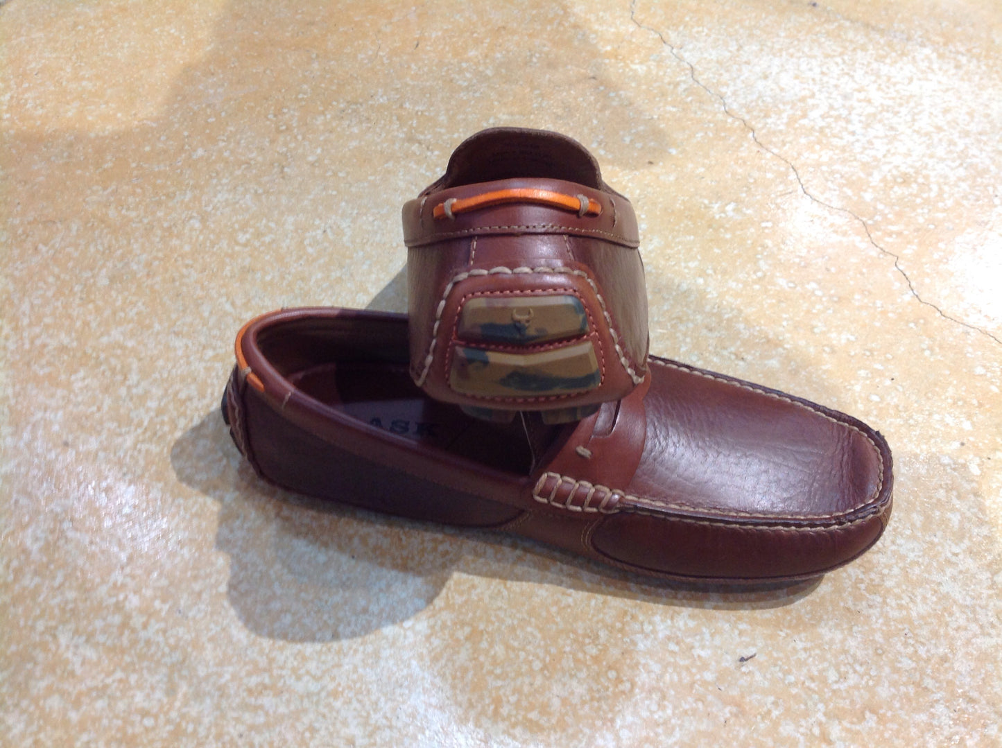 Trask "Derek" - bison leather driving moc