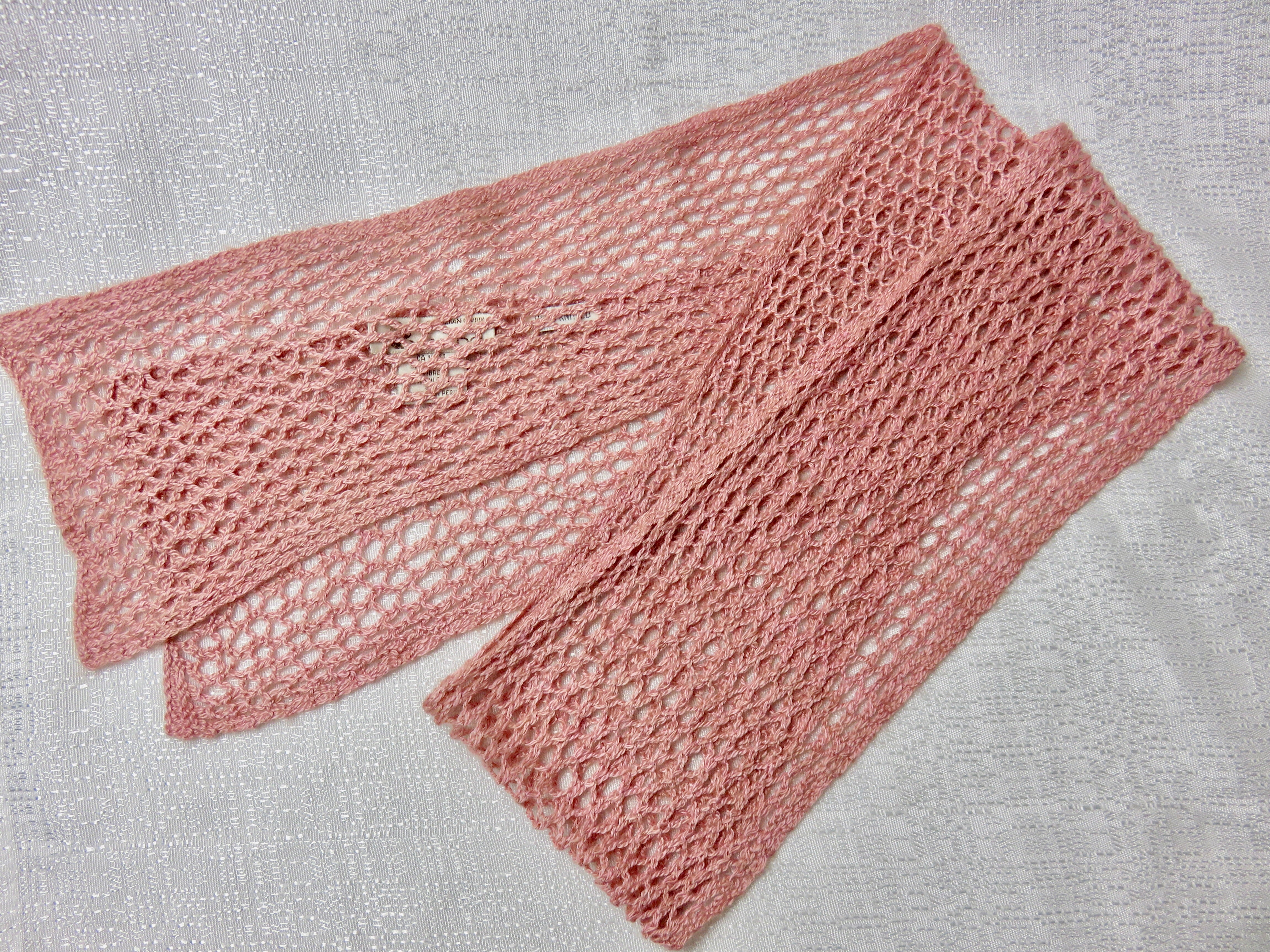 Muskox and Silk Shell Pink Scarf