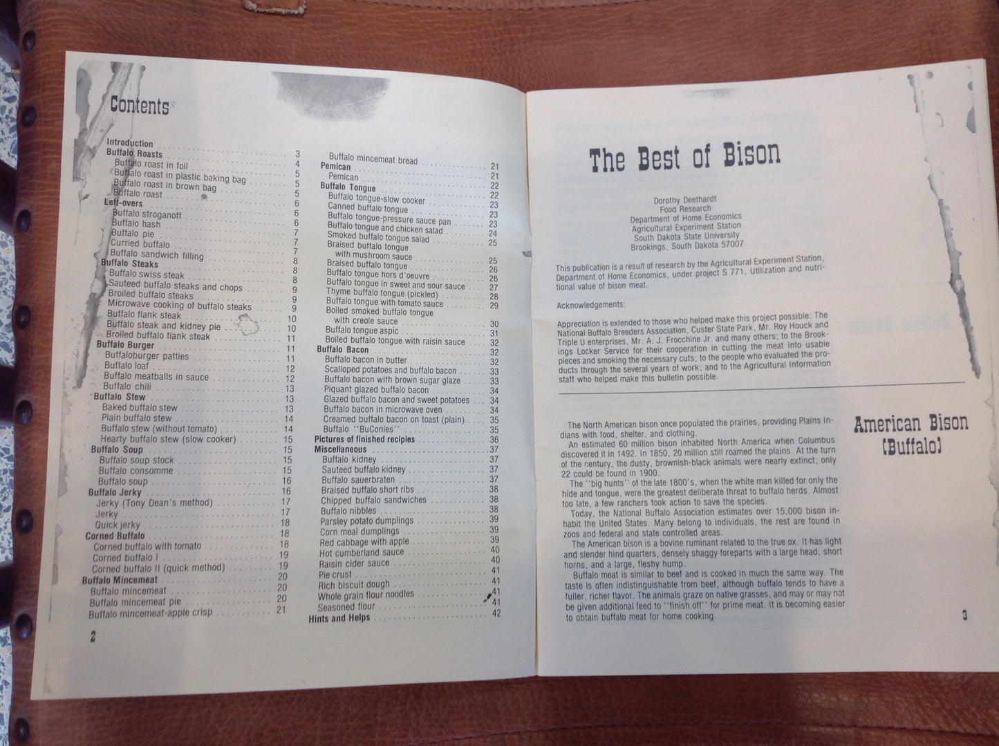 BOOKS - The Best of Bison cookbook